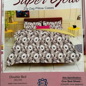 Super Gold 1+2  Double Bed Sheet