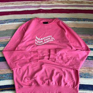 Unisex Pink Sweatshirt In Brand New Condition