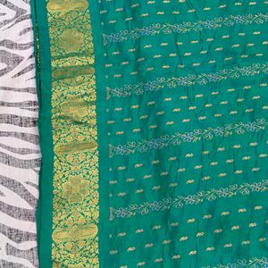 PRICE REDUCED BEAUTIFUL green Kanjeevaram sare