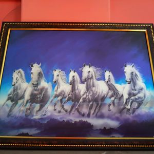 7 Horses 🐎 Wooden Photo Frame For Home Decoration