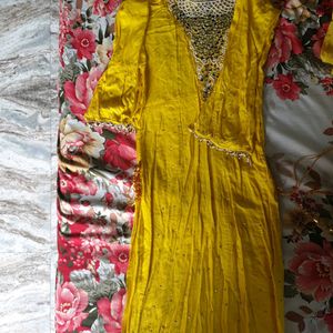 Haldi Suit With Dupatta