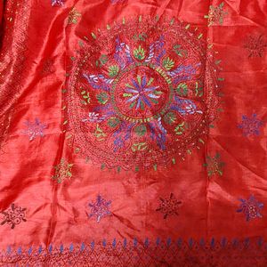 Kantha Embroidered Saree