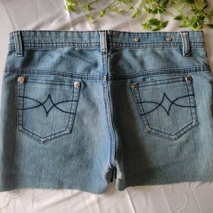 Low Waist Denim Shorts