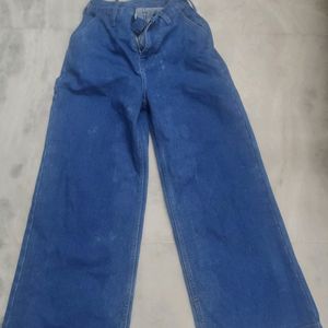 Blue Wide Leg Jeans