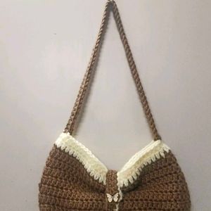 Handmade Crochet Bow Bag