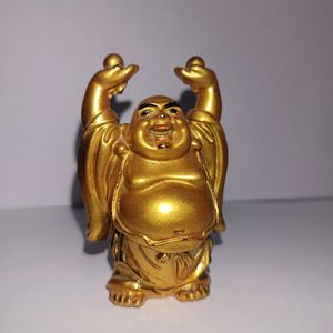 Golden Laughing Buddha For Home Decor