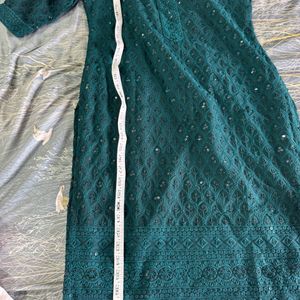 Bottle Green Color Kurta…Lakhanavi Kurta…