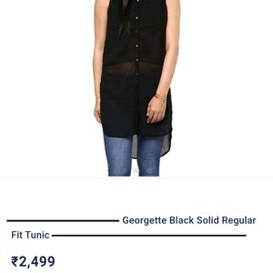 Pinteresty ~ Black Sheer Shirt @ ₹150