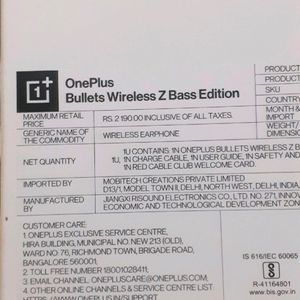 Oneplus Bullet Wireless