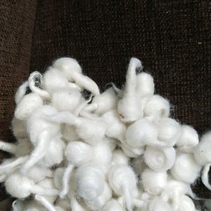 Krishna White Round Or Gol Handmade Cotton Wicks D