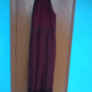 Maroon Embellished Party Wear Long Gown