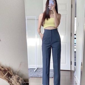 Zara High Waisted Pleated Pants