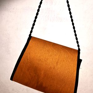 Orange Embriodery Purse