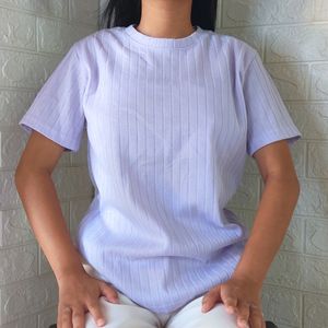 Lavender Ribbed Tops