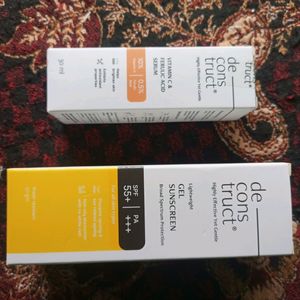 Deconstruct Vit C Serum And Gel Sunscreen