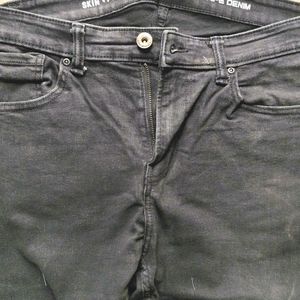 Red Tape Black Denim For Men