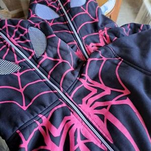 SPIDERMAN HOODIE SEE THRU EYES