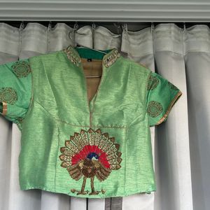 Peacock Design Lehenga Set