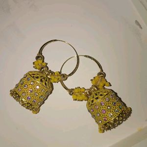 Ethnic Wear Yellow Earing✨️