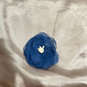 Blue Flower Handmade Designer Brooch