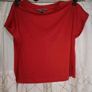 Red Crop Tshirt