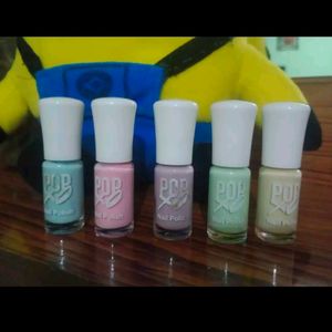 Combo Of 5 My Glamm Nail Paint