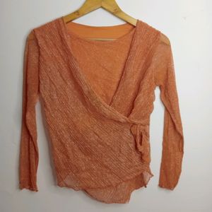 Orange Casual Top (Girl' s)