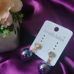 Multi Colour Pearl Earrings