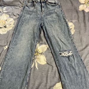 H&M Blue Ripped Jeans