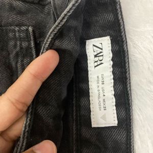 ZARA black High Waist Denim