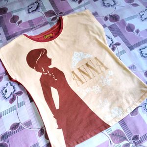 Cute Frozen Anna Top 👕💕