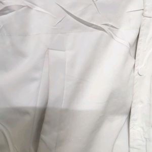 White Zip Front Jacket