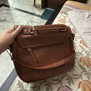 Lavie Brown Sling Bag For Girls