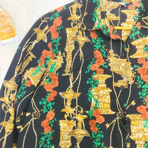 Antique Print Casual Shirt