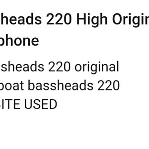 Boat Headphones New H मॉडल 220