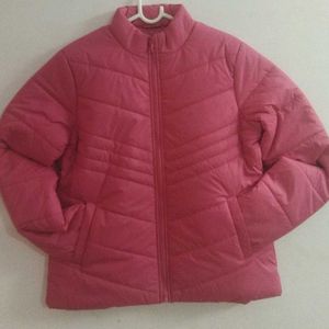 Pink Windcheater Stand Collar