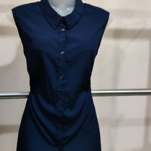 Sleeveless Formal Shirt