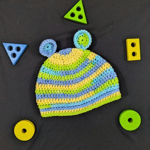 Crochet Bear Ears Beanie For Kids