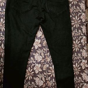 Mens Solid Black Jeans