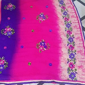 Embroidery Saree