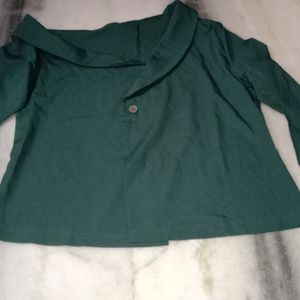 Green Casual And Party Wear Shirt