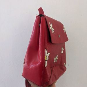 Beautiful Red Small Fancy Backpack For Women&kids