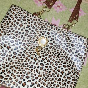 Leopard Print Hand Bag