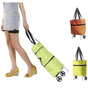 100% New No Damage Shopping Bag With Two  Wheel