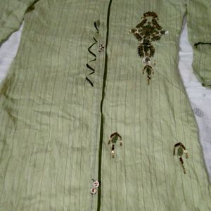 Pestel Pista Coloured Stylish Kurti