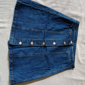 Denim Skirt Knee Length