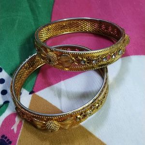 Golden Bracelet Bangles