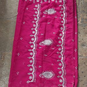 Rani Pink Darbari Saree