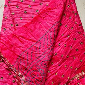 Unused Bandhani Saree