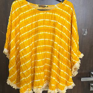 Yellow Shrug Top